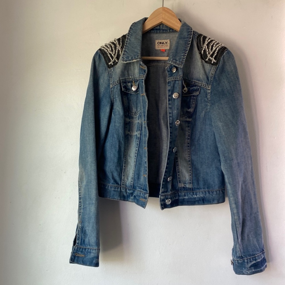 Only 38 EU Distressed Chris Denim Jackson Jacket